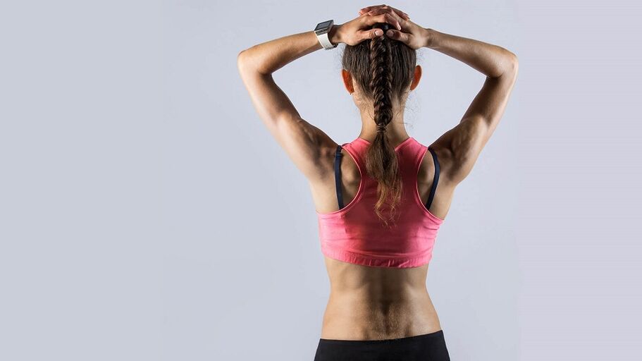 Corps mince après des exercices de perte de poids.
