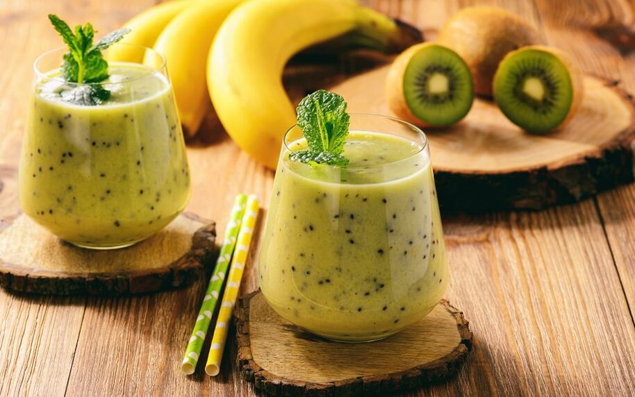 smoothie au kiwi et à la banane pour perdre du poids